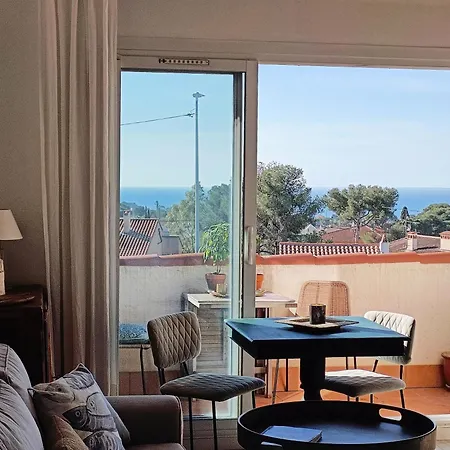 Bleu D' Azur, 4 Pers Vue Mer, Gare Et Coeur De 20mn A Pied Appartement *